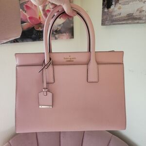 Kate Spade Pink Leather Tote Bag